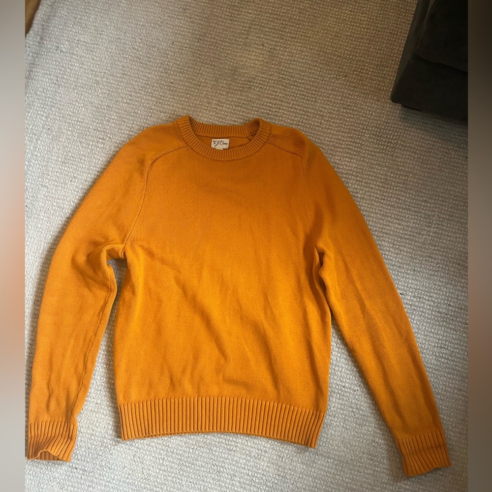 Men’s Orange J Crew Sweater